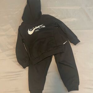 Nike Kids Black Hoodie and Joggers Set